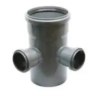 Крестовина 2-х пл. Ø110 * 50 * 50 * 90° ПВХ Flextron (10/1)