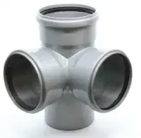 Крестовина 2-х пл. Ø110 * 110 * 110* 90° ПВХ Flextron (8/1)