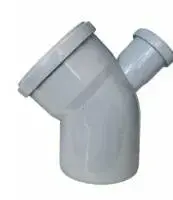 Отвод 110 * 45* с выходом 50 (вверх) ПВХ Flextron (60/1)