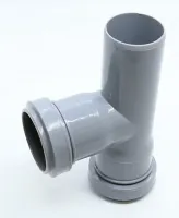 Тройник Ø32×32×90° серый Flextron