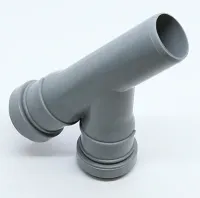 Тройник Ø50×50×45° серый Flextron (50)