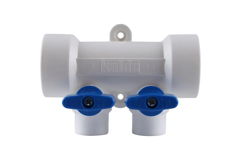 PP-R VALFEX Коллектор ф40х20 2 вых сини.