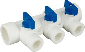 PP-R VALFEX Коллектор ф40х20 3 вых сини.