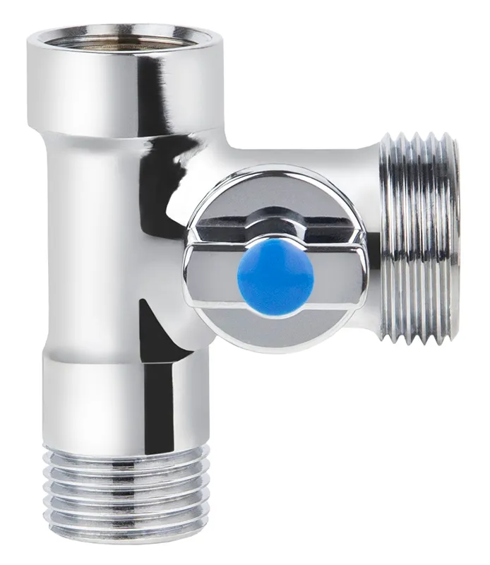 Кран KAISER 1/2"х3/4"х1/2" для стиральной машины проходной