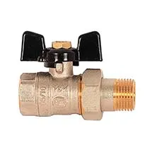 Кран шаровой 3/4" (Американка), черная ручка (10шт)