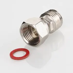 Полусгон прямой с накидной гайкой, 3/4"x1/2"