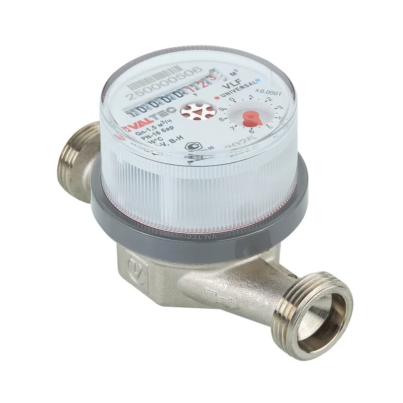 Счетчик воды 1/2" VALTEC универсальный 110мм (БЕЗ СГОНОВ) до +90^C, 1.5м3,