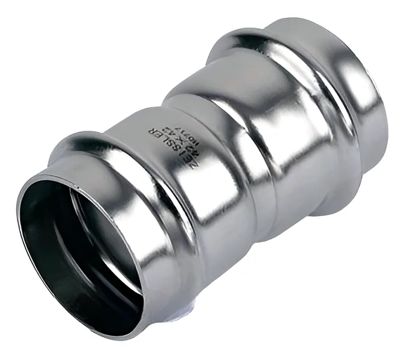 Муфта 54*54mm Двухраструбная из нержавеющей стали 12/4