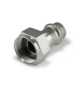Муфта с накидной гайкой 42mm*11/2 из нержавеющей стали 24/4