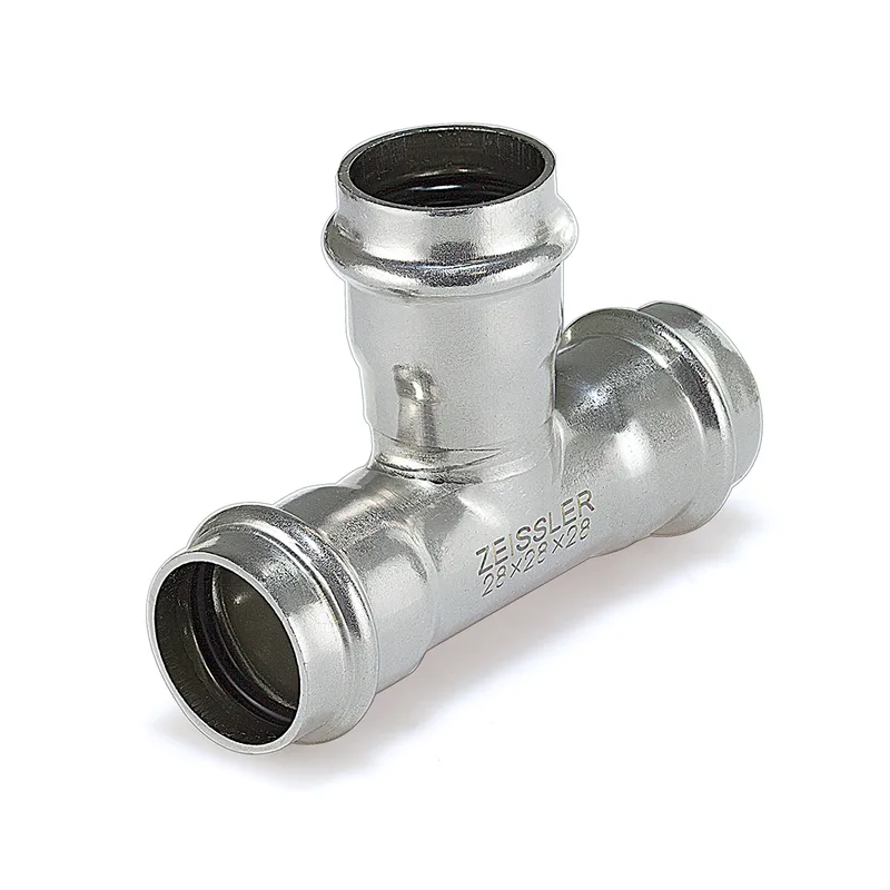Трехраструбный пресс-тройник 18*18*18mm из нержавеющей стали 60/5