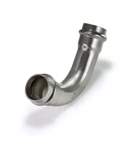 Пресс-угольник 90° 35*35mm Двухраструбный из нержавеющей стали ZEISSLER 20/5