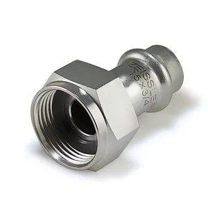 Муфта с накидной гайкой 22mm*3/4 из нержавеющей стали ZEISSLER 90/5