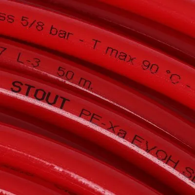 STOUT Труба сшит. с кислородн. 16х2,0 крас. 200м