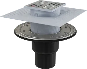 AlcaPlast Душевой трап прямой APV4344 10x10, в пол, с сухим затвором, с сифоном