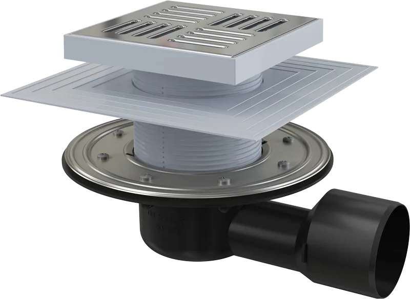 AlcaPlast Душевой трап 15х15 угловой APV3444