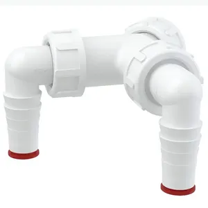 Alcaplast Двойное колено G1"/ 17-23 с обратным клапвном, ALCA P148Z