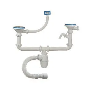Сифон двойной 3"1/2х40 кв пер. с гофрой ОРИО А-40092