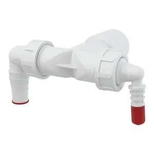 Alcaplast Колено с двумя штуцерами DN40/32 / 8–23 с обратными клапанами