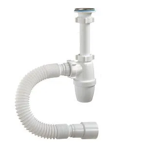 Сифон малый корпус 1*1/4х40/50 с гофрой ОРИО А-32059