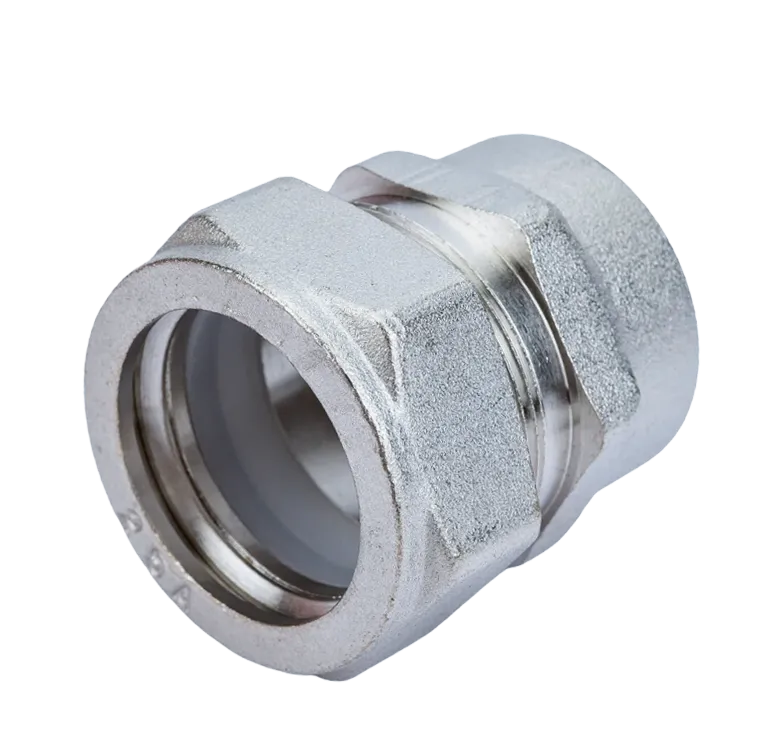 НИКЕЛЬ Муфта для гоф. трубы 20х1" вн. VER-PRO (80/2шт)