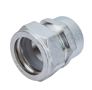 НИКЕЛЬ Муфта для гоф. трубы 25х3/4 вн. VER-PRO (90/5шт)