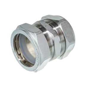 НИКЕЛЬ Муфта для гоф. трубы 32х25 VER-PRO (60/2шт)