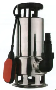 Фекальник НЕРЖ. 1100вт (250л/м, напор 11м,пог. 5м) VerPump (4/1шт)