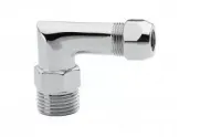 Концевик для подсоединения жесткой трубки . Уголовой 1/2"ш- Ø10 TIM (150/10)