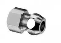 Концевик для подсоединения жесткой трубки . Прямой 1/2"г- Ø10 TIM (180/10)