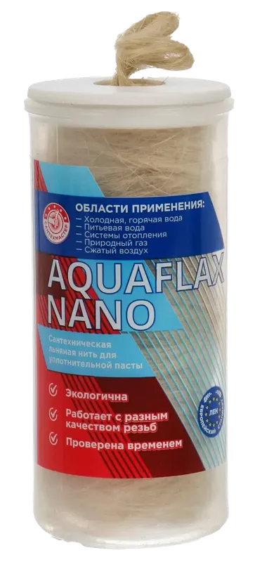 Сантехническая льняная нить (ЕВРО) 80г AquaflaxNANO (20/1шт)