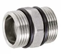 Ниппель с упл. кольцом 3/4" ш * 3/4" ш никель TIM (150/25)