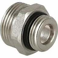 Ниппель с упл. кольцом 1/2" ш * 3/4" ш никель TIM (250/10)