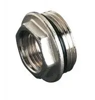 Футорка с уплотнительным кольцом 1/2" г * 1" ш, никелированный TIM (300/10)