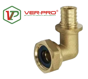 АКС. Уголок с НАК. гайкой 16*3/4 F "VER-PRO" (200/10шт)