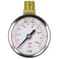 Манометр с выходом вверх 1/4" - 10 бар TIM (60/1)