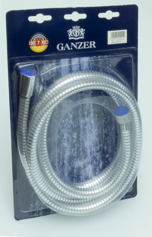 10150 Шланг для душа 150см. GANZER прозрачный (50/1шт).