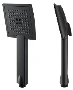 Лейка для душа (3 режима) КВАДРАТ черный ViEiR (40/1шт)