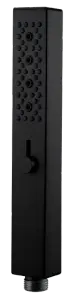 2004-C Лейка для душа, 2 функции, квадрат. (ЧЕРНЫЙ) GANZER (90/1шт)