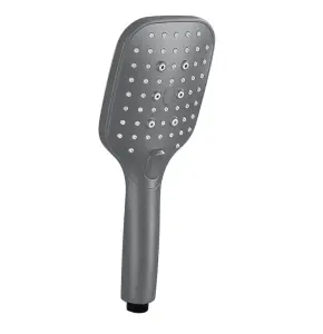 3025-3 Лейка для душа, графит 12.5*25.5см (3-функций) HANSEN (50/1шт)