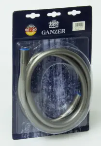 52200 Шланг для душа 200см. (ГРАФИТ) силикон GANZER (50/1шт)