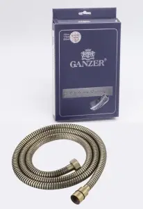 60100-D Шланг для биде 100см. (БРОНЗА) GANZER (50/1шт)