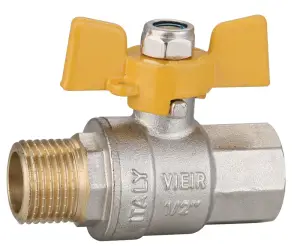 Газовый кран 3/4 Г/Ш (бабочка) ViEiR (80/10шт)