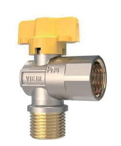 Газовый угловой кран 1/2 Г/Ш (бабочка) ViEiR (120/15шт)