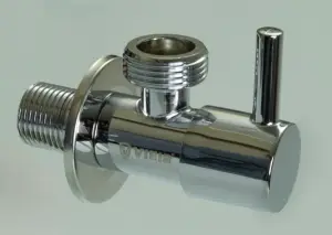 Кран угловой с отр. 1/2 х 3/4 нерж,хром (КРУГ.) ViEiR (100/1шт).