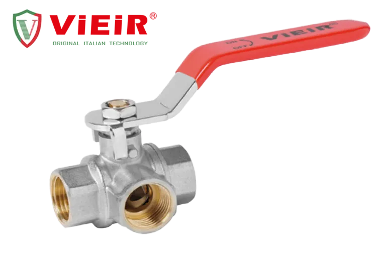 Кран шаровой трехходовой 1" ViEiR (36/6шт)