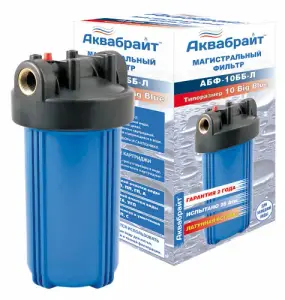 Корпус фильтра ВВ10 без карт. (СИНИЙ) Аквабрайт (4/1шт)