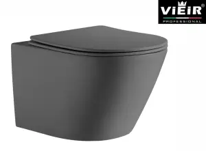 Унитаз подвесной, круглый (ГРАФИТ) ViEiR (1шт)