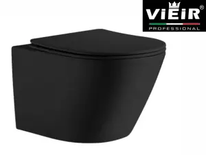 Унитаз подвесной, круглый (ЧЕРНЫЙ) ViEiR (1шт).