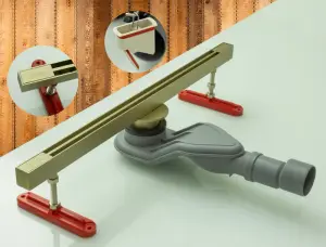 99170-S Трап щелевой 25х700мм (Мат. Золото) GANZER (4/1шт)