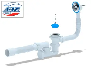 АНИ Е255 Сифон 1 1/2 для ванны рег с гоф (30/1шт)